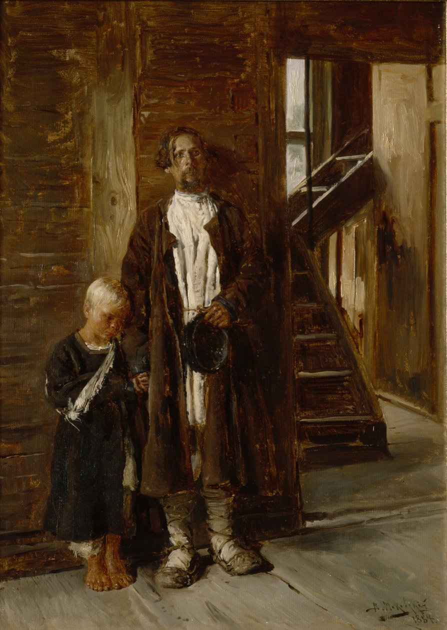 Oczekiwanie na lekarstwo, 1884 autorstwa Vladimir Yegorovich Makovsky