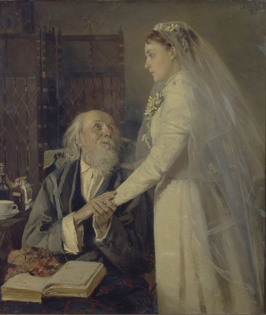 Przed ślubem. Pożegnanie, 1894 autorstwa Vladimir Yegorovich Makovsky