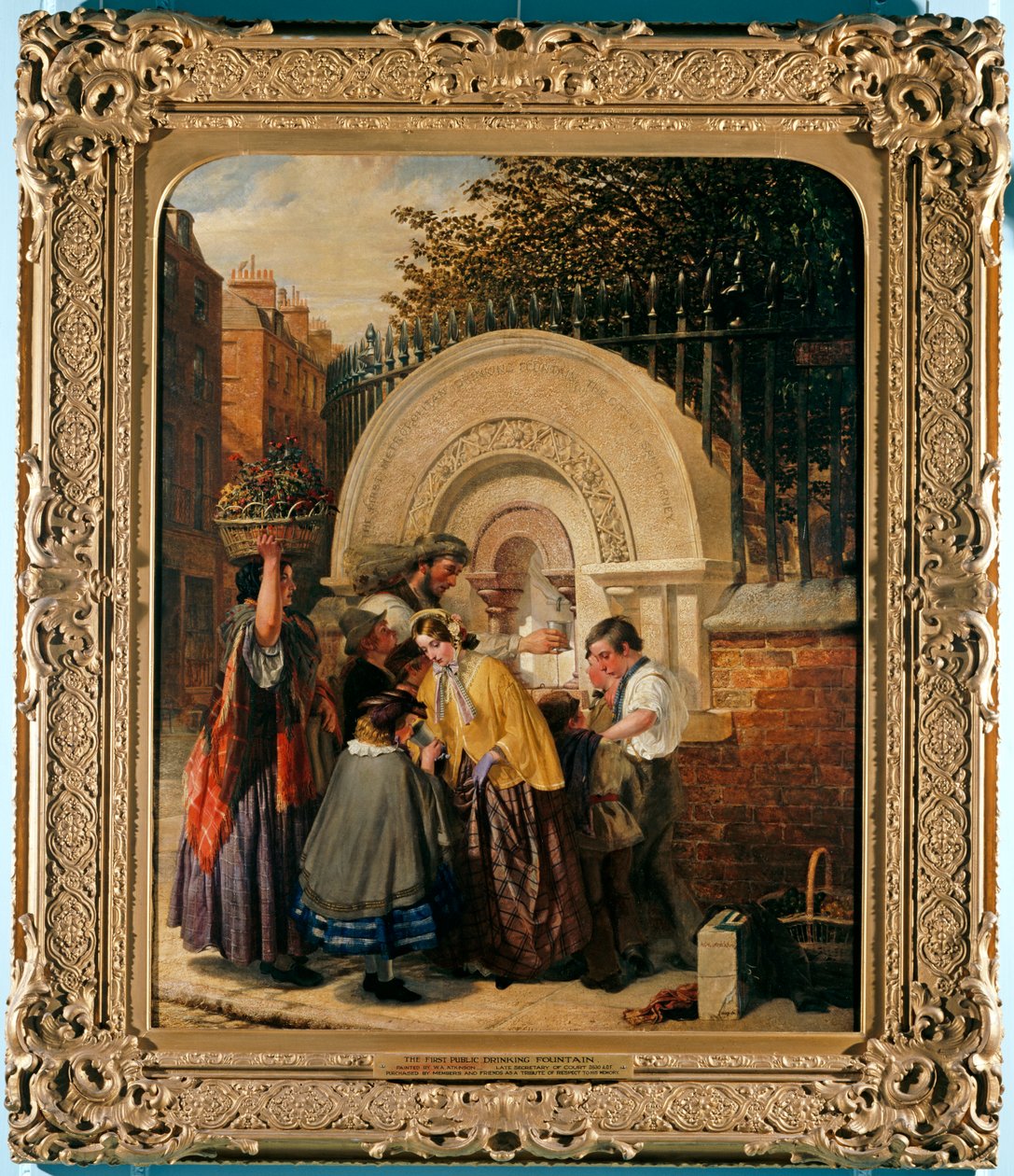 Pierwsza publiczna fontanna do picia, 1859-60 autorstwa W. A. Atkinson
