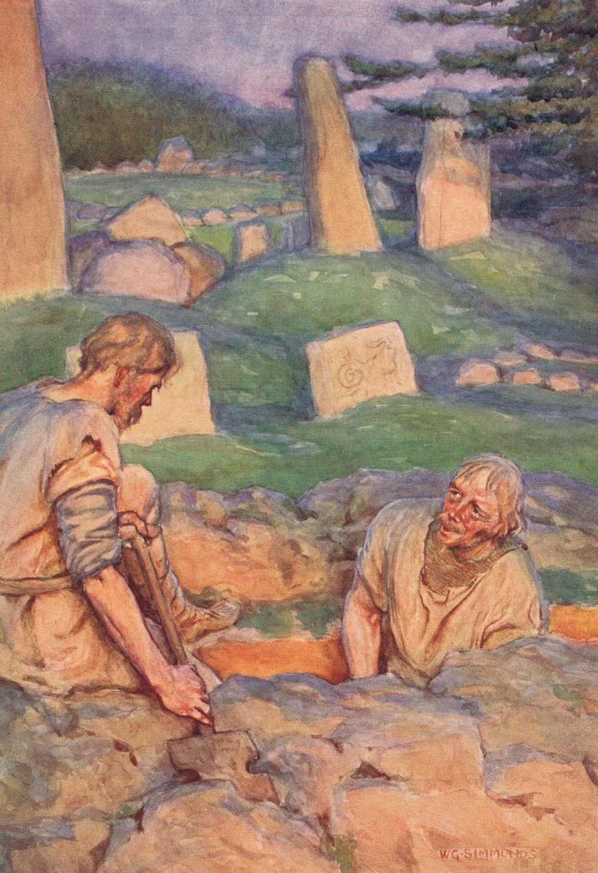 „Kto buduje silniejszy niż murarz, cieśla czy stolarz”, 1910 autorstwa W. G. Simmonds