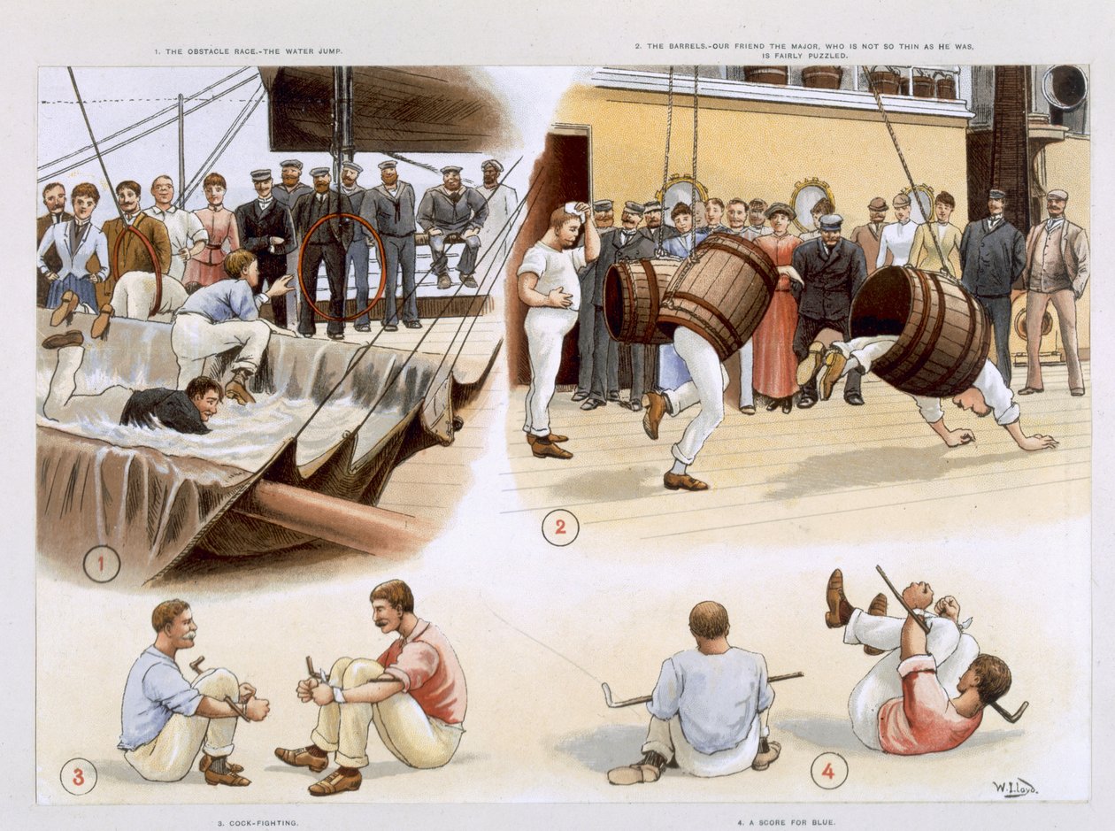 Sport, z „P und O Pencillings”. 1891 autorstwa W. Lloyd