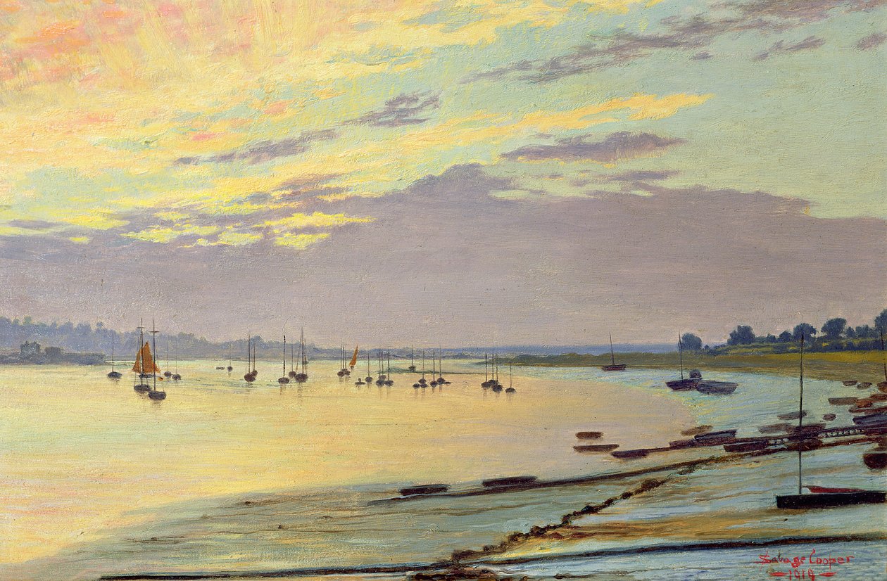 Odpływ, 1919 autorstwa W. Savage Cooper
