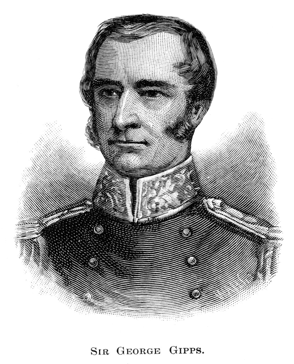 Sir George Gipps, gubernator Nowej Południowej Walii, 1886. autorstwa WA Hirschmann