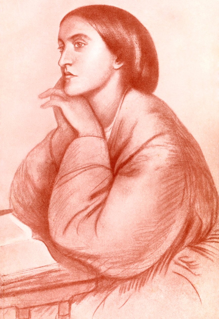 Christina Georgina Rossetti, angielska poetka, 1912. autorstwa WA Mansell