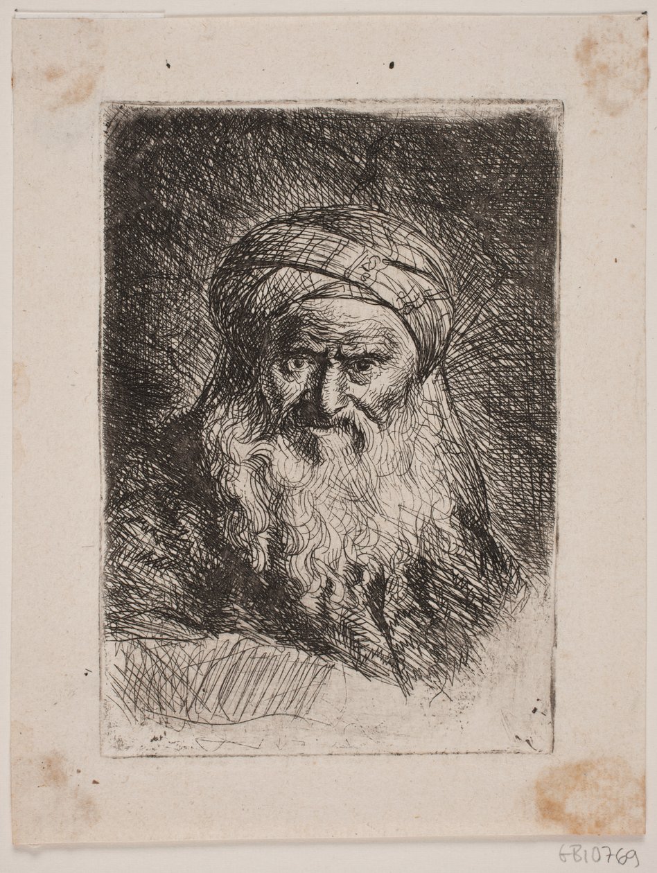 Stary człowiek w turbanie autorstwa W.A. Müller