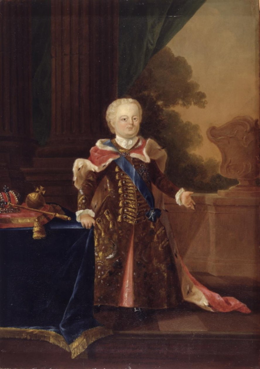 Iwan III lub Iwan VI Antonowicz. Portret pełnometrażowy autorstwa W.A. Müller