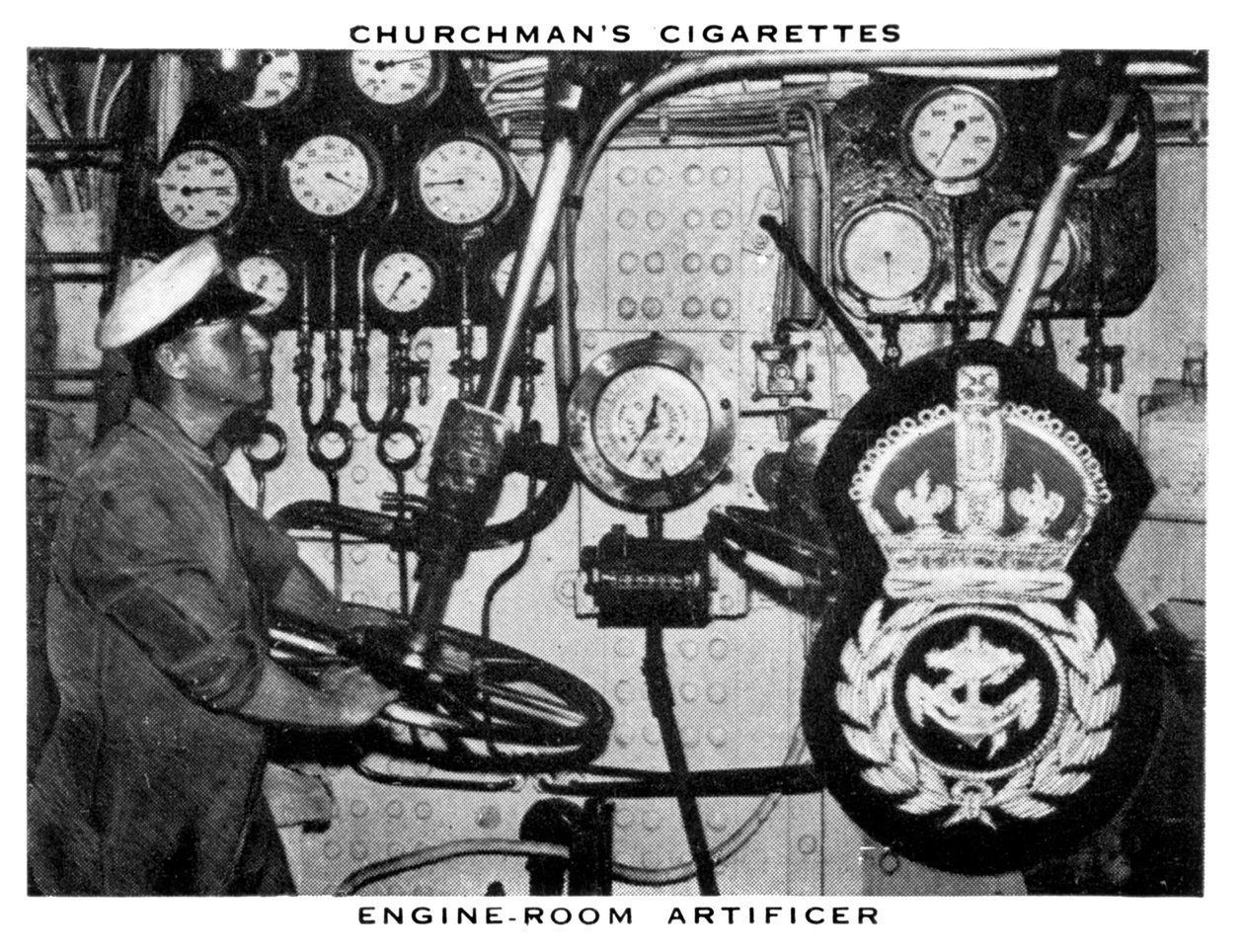 Rzeźbiarz w maszynowni, 1937. autorstwa WA and AC Churchman