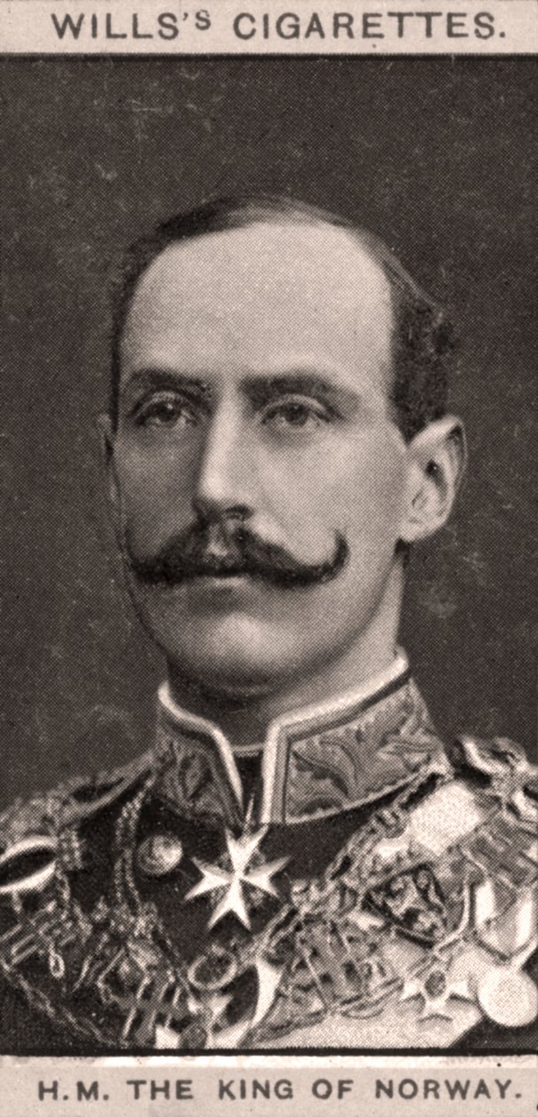H.M. Król Norwegii, 1908. autorstwa WD and HO Wills