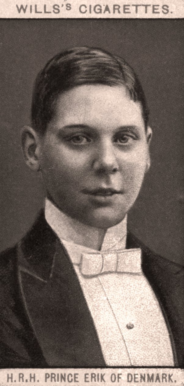 JKW Książę Erik z Danii, 1908. autorstwa WD and HO Wills