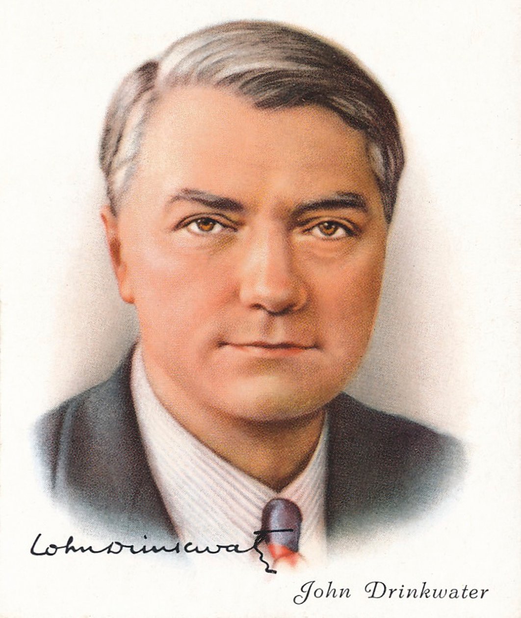 John Drinkwater, 1937. Artyści: Nieznani, WD & HO Wills. autorstwa WD and HO Wills