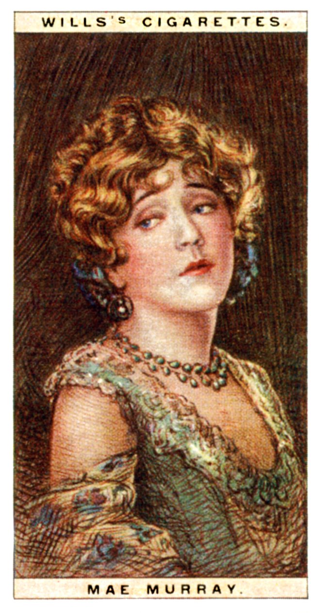 Mae Murray 1889-1965, amerykańska aktorka, 1928. autorstwa WD and HO Wills