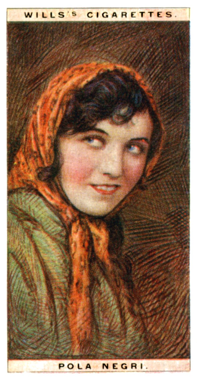 Pola aktorka 1894-1987, polska aktorka, 1928. autorstwa WD and HO Wills