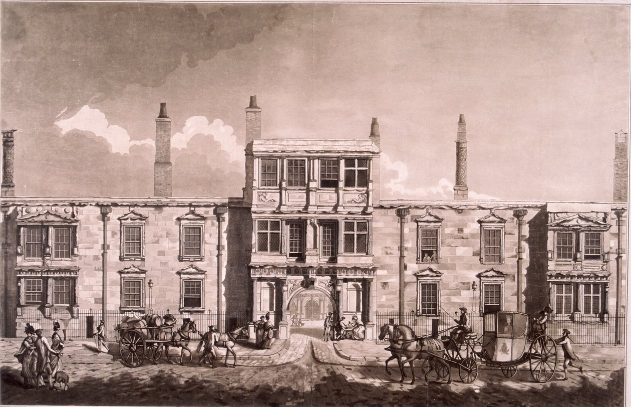 Somerset House, Londyn, 1777 autorstwa WG Moss