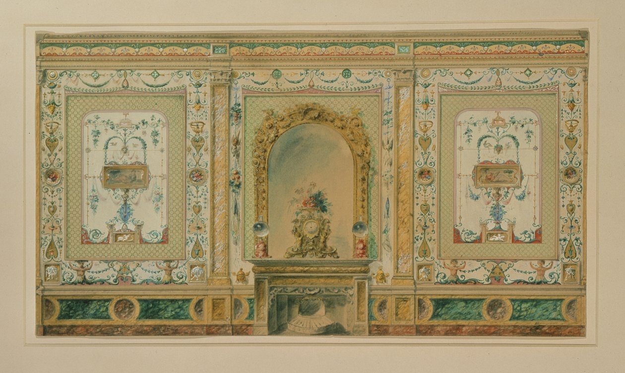 Projekt wnętrza Osborne House autorstwa W.H. Homann