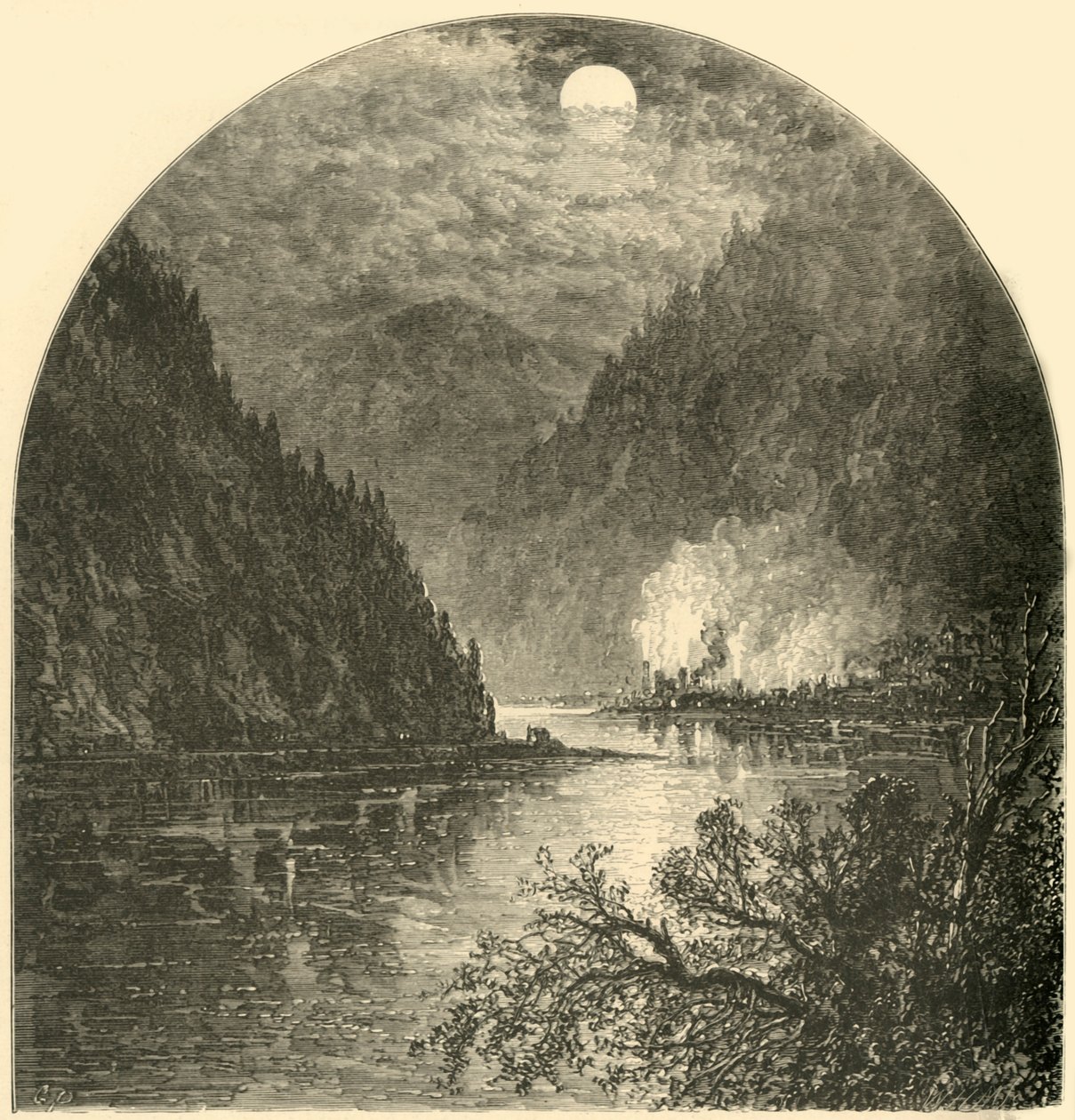 „Duncannon, Usta Juniaty”, 1874. autorstwa W.H. Morse