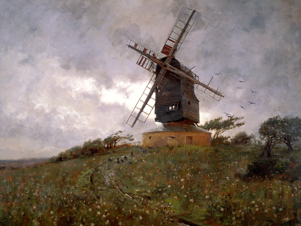 „Nawiedzony młyn”, 1893 autorstwa WH Murphy Grimshaw