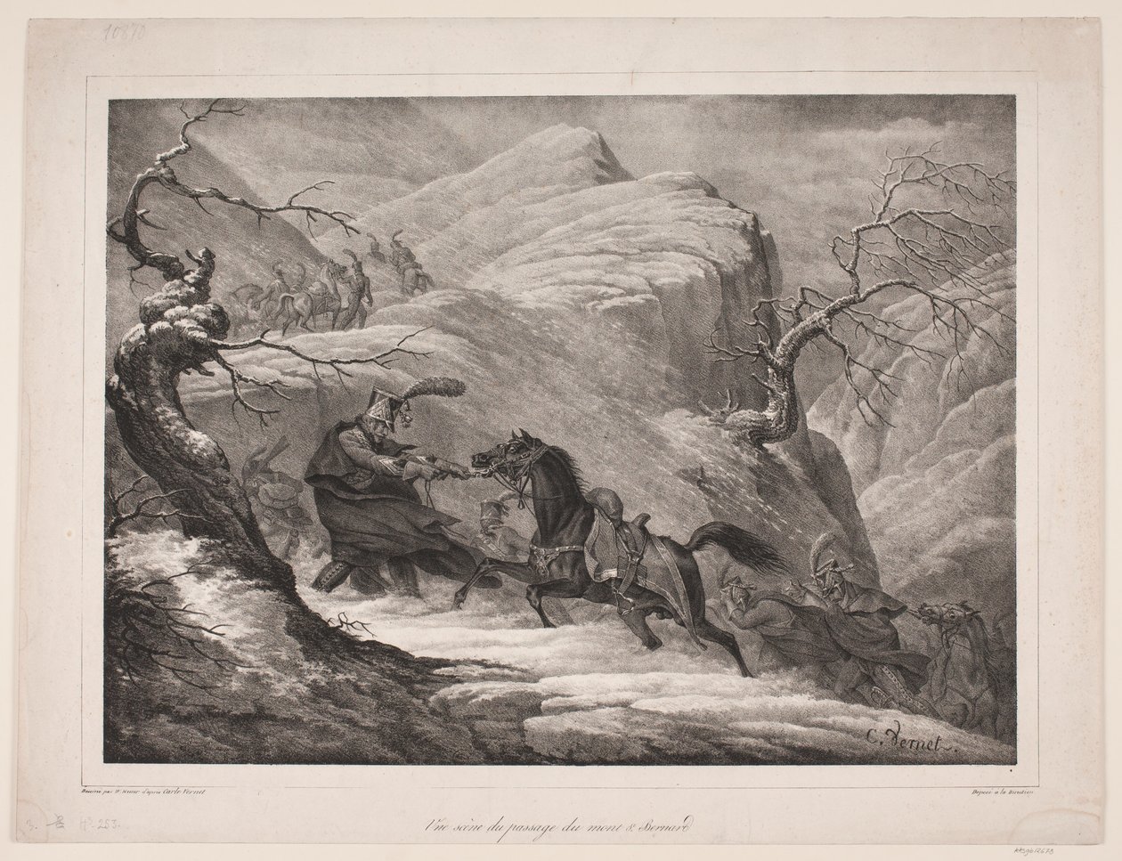Scena z przełęczy św. Bernarda autorstwa WIlhelm Heuer