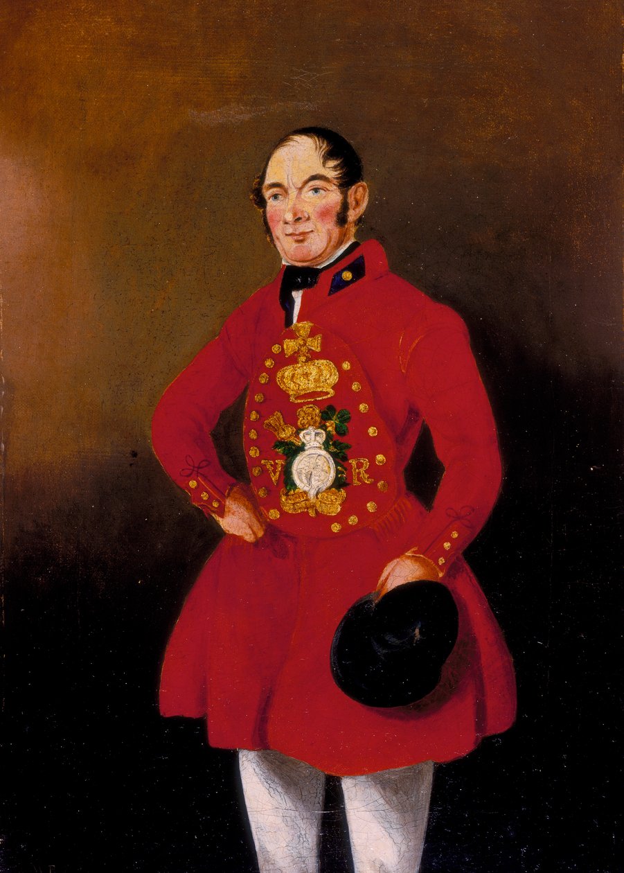 „Portret królewskiego barmana”, 1843 autorstwa WR Noble