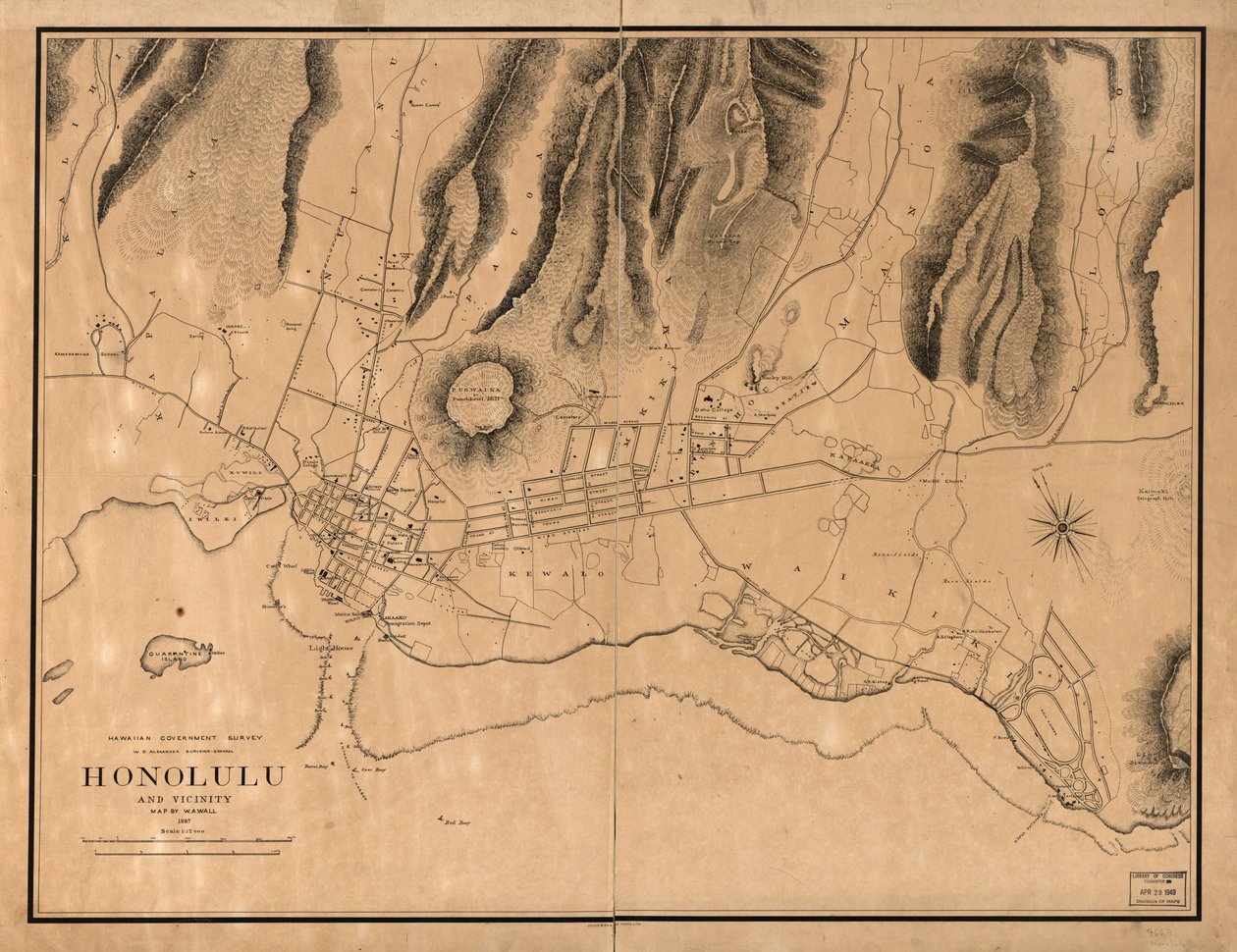 Honolulu i okolice autorstwa W. A.; Alexander Wall