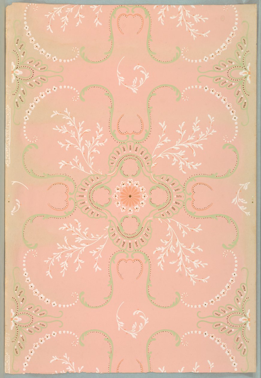 Papier sufitowy autorstwa W. Campbell and Co.