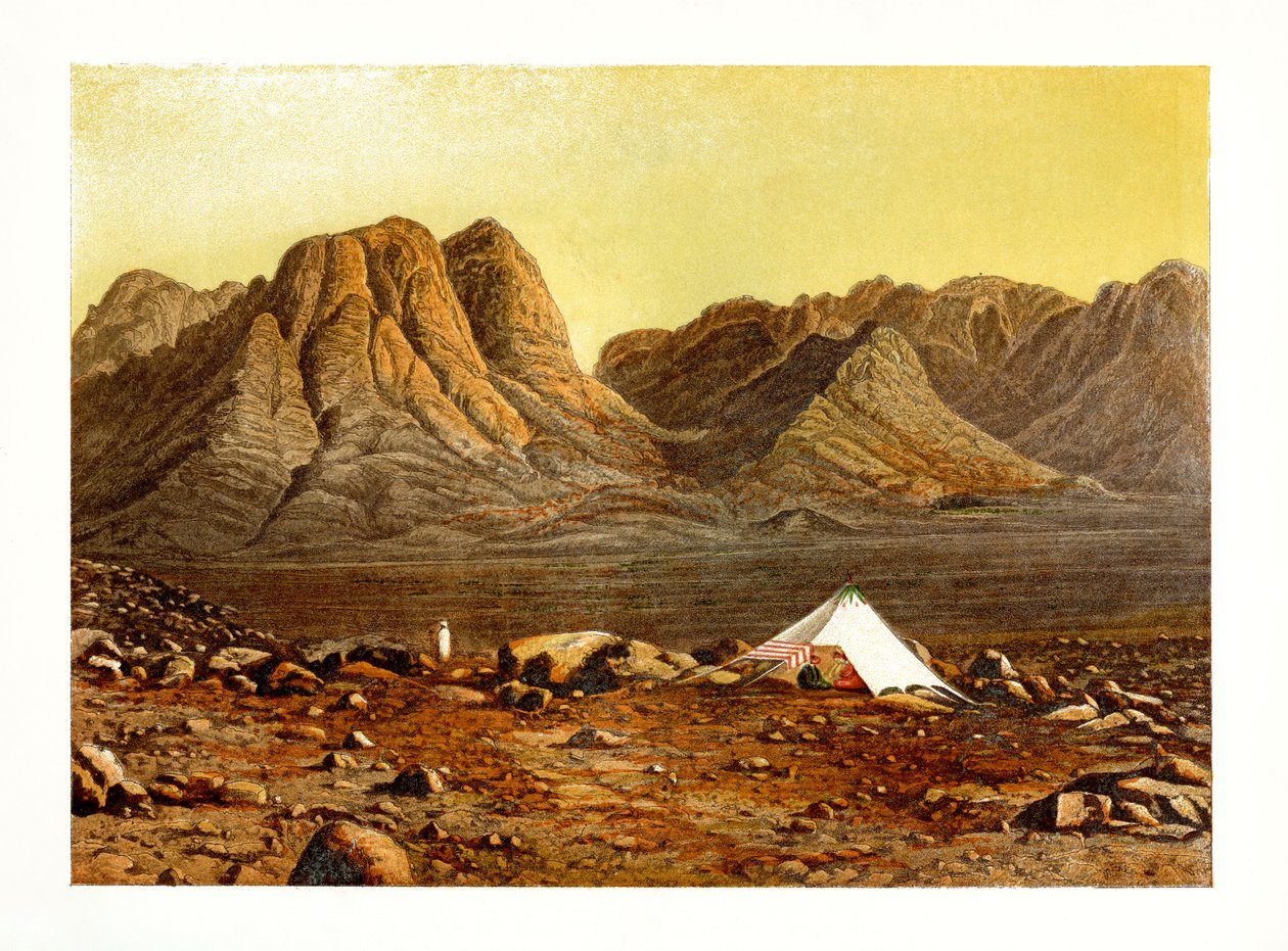 Góra Synaj, Egipt, ok. 1870. autorstwa W. Dickens