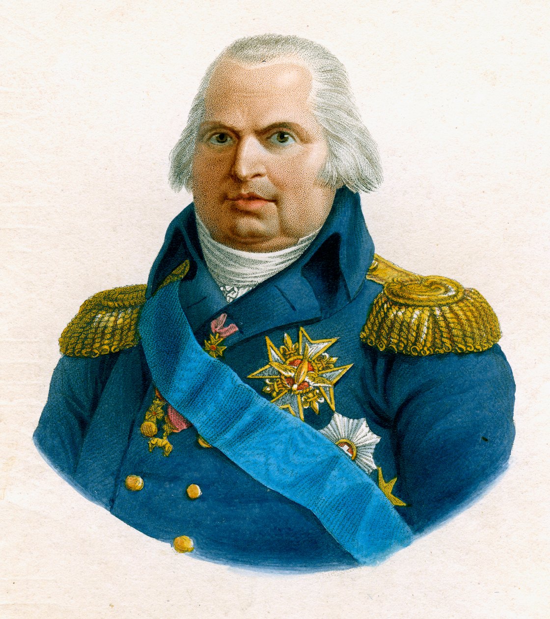 Ludwik XVIII, król Francji, XIX wiek. autorstwa W Evans