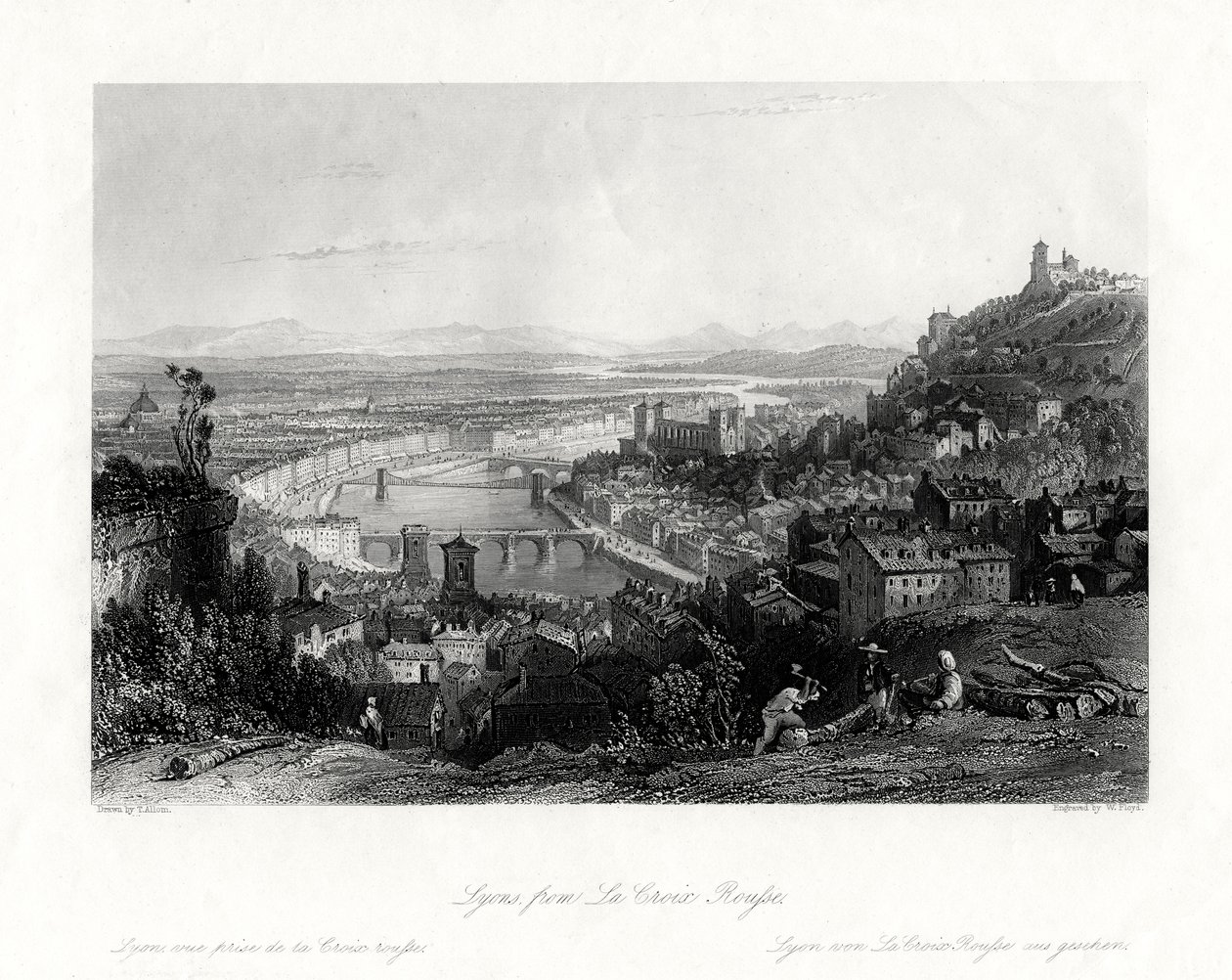 Lyon, Francja, 1875 autorstwa W Floyd