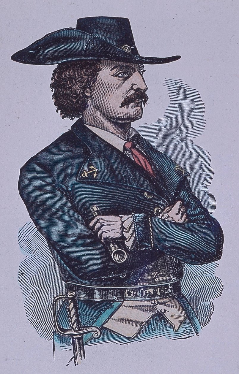 Jean Lafitte (kolorowy grawer) autorstwa John Ward Dunsmore