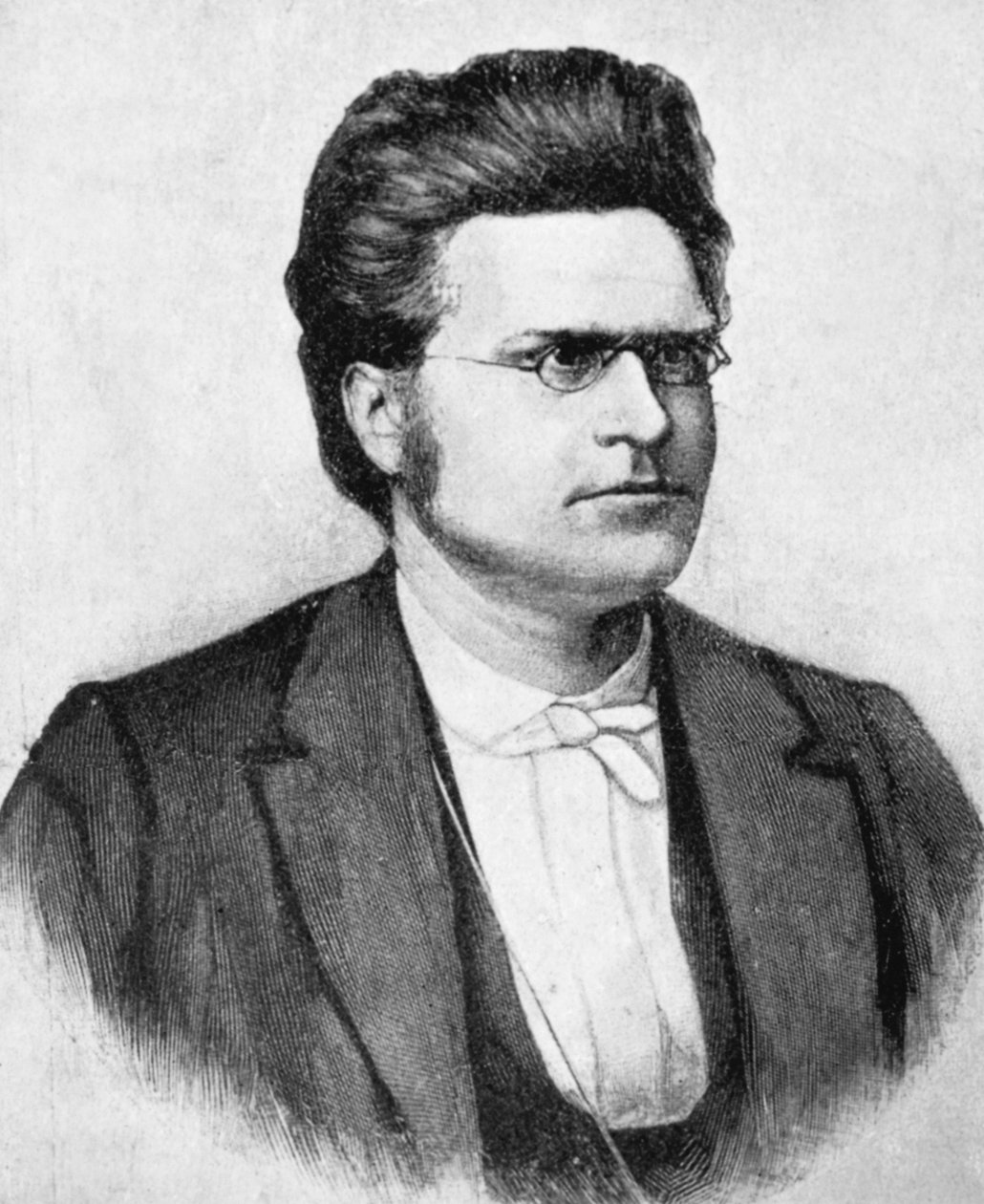 Portret Bjornstjerne Martiniusa Bjornsona (1832-1910), norweskiego pisarza, poety i dramaturga, drzeworyt wg fotografii Budtza Muellera i wsp. autorstwa John Ward Dunsmore
