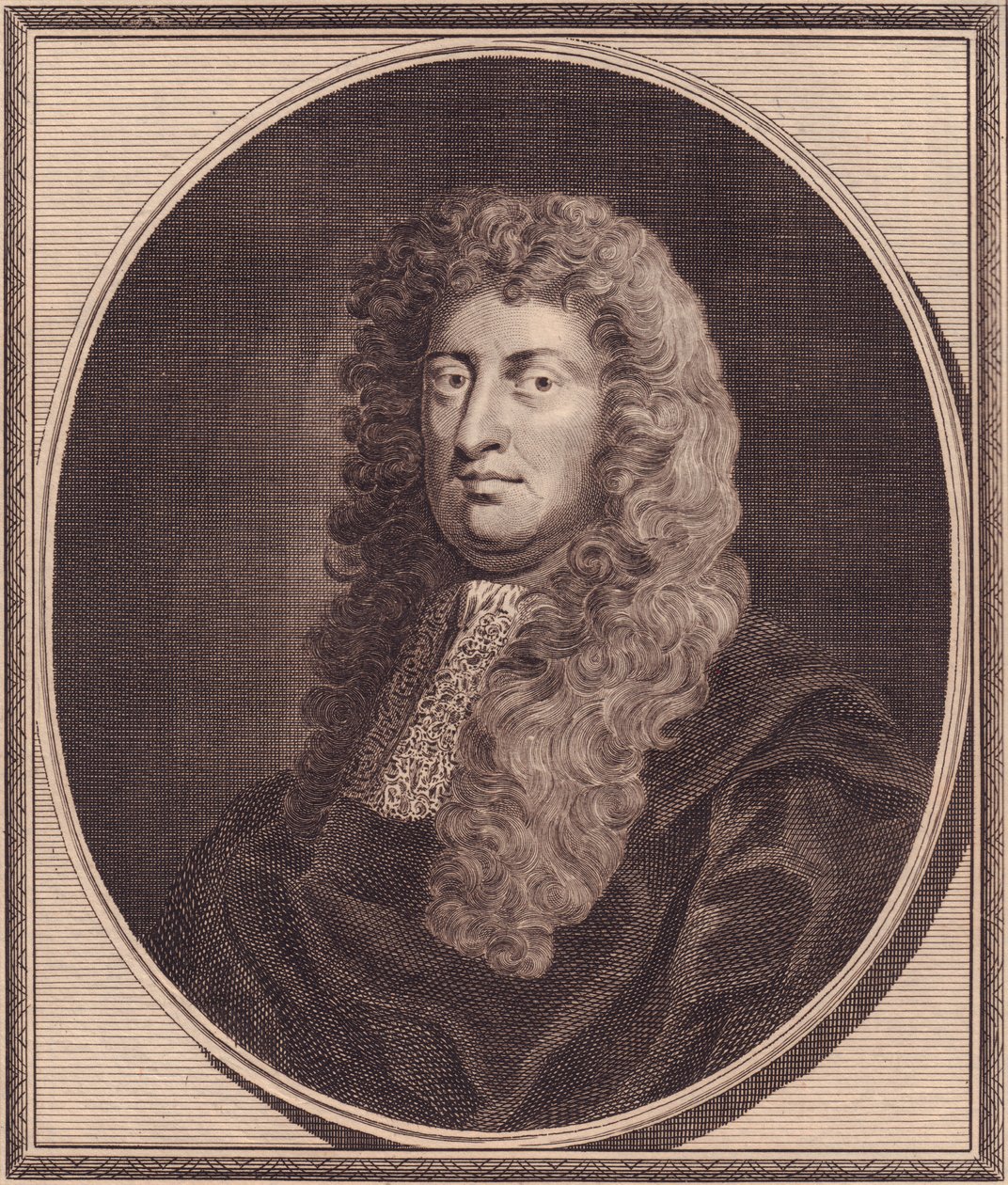Portret angielskiego polityka Williama Russella, Lord Russell (1639-1683), miedzioryt Johna Goldara (1729-1795) z obrazu G Knellera autorstwa John Ward Dunsmore