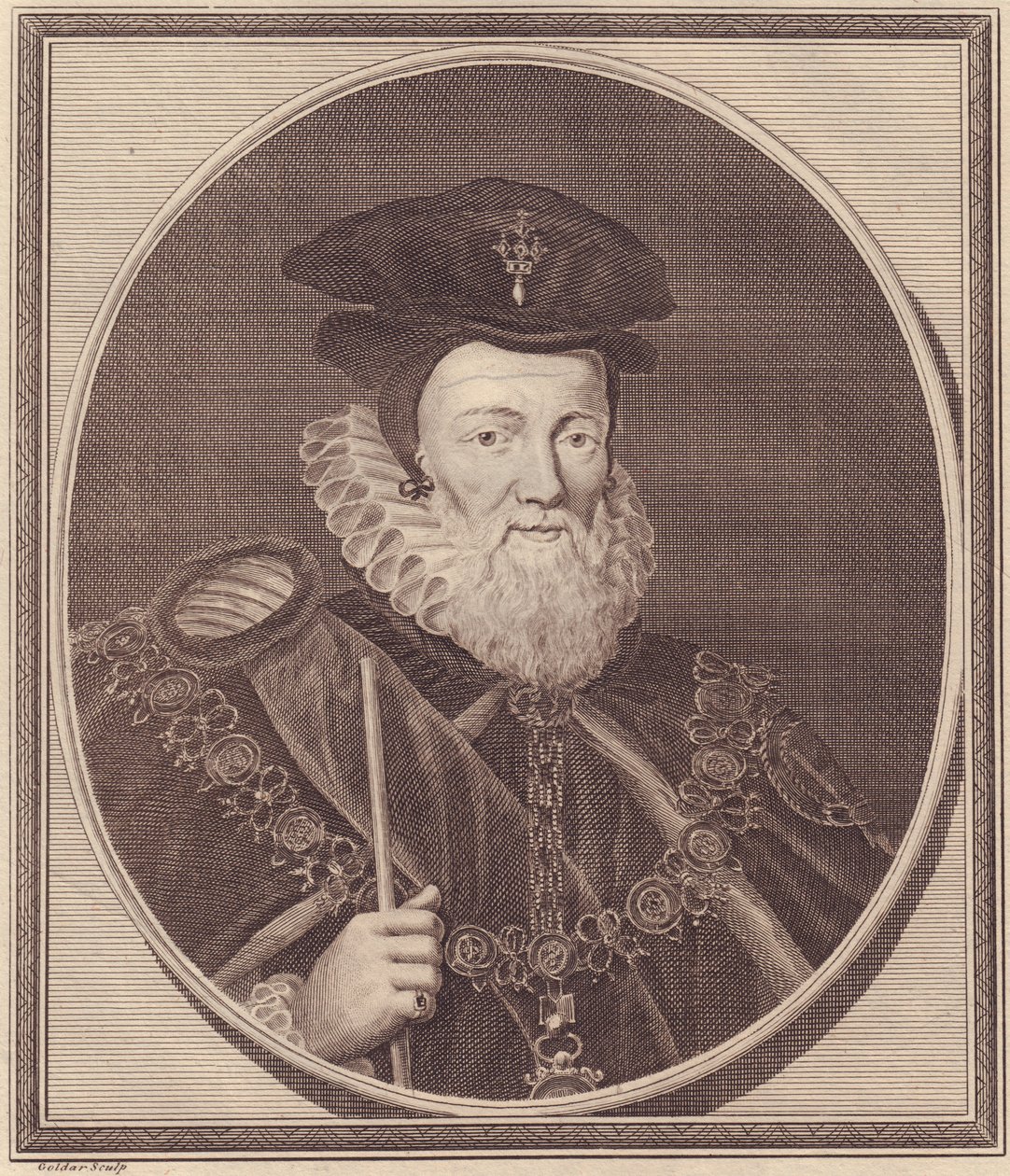 Portret Williama Cecili autorstwa John Ward Dunsmore