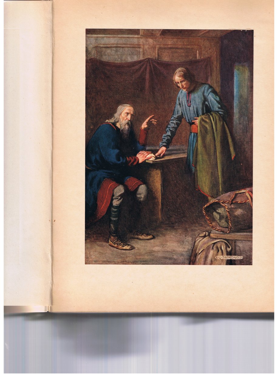 Poloniusz wysyła Reynaldo, aby sprawdził, co się dzieje z jego synem Laertesem, z "Hamleta" Williama Shakespeare