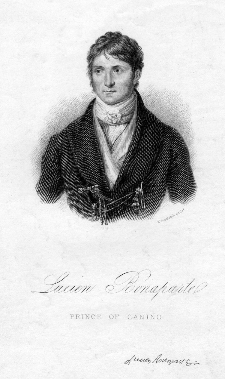 Lucien Bonaparte, książę Canino, XIX wiek. autorstwa W. Greatbatch