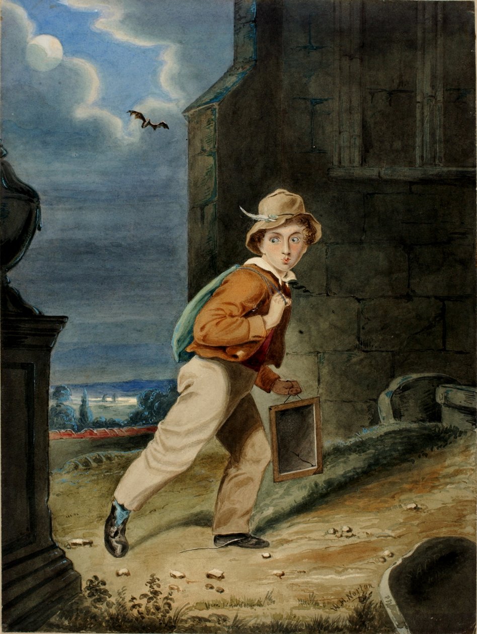 Idąc na skróty, ok. godz. 1860. autorstwa W. H. Norton