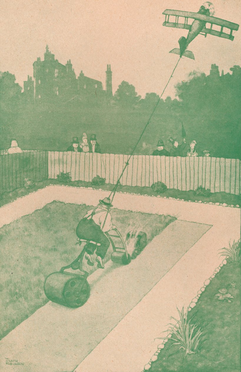 Wskazówka do domu lotnika na urlopie, c1918 1919 autorstwa William Heath Robinson