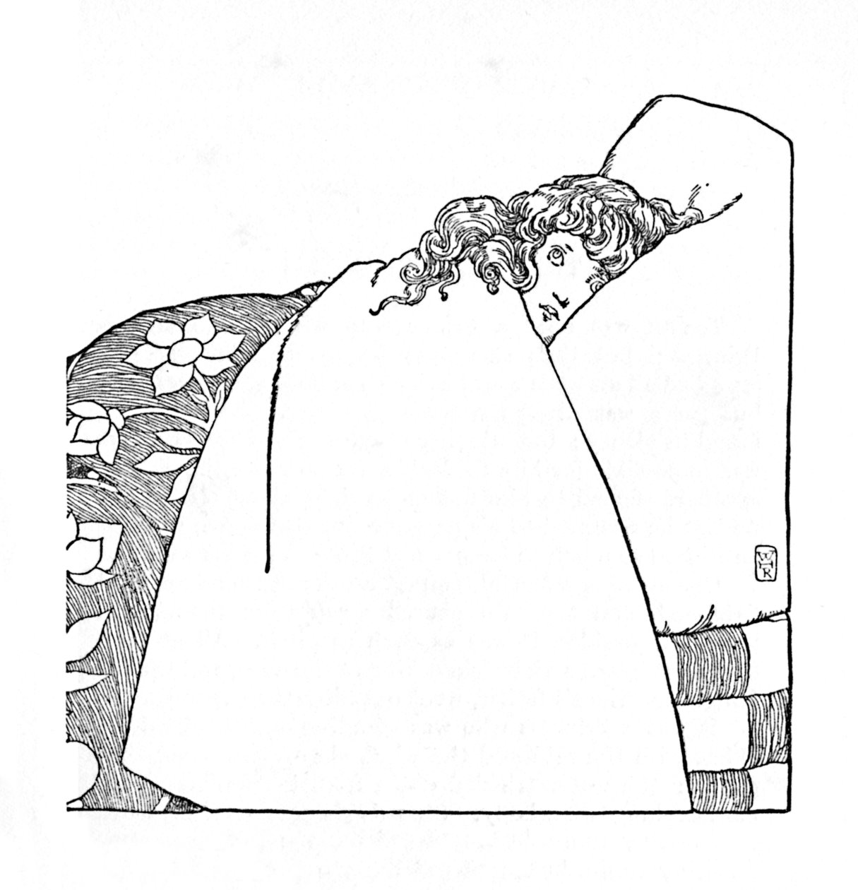 Ledwie zamknąłem oczy przez całą noc, ok. 1930 r autorstwa William Heath Robinson