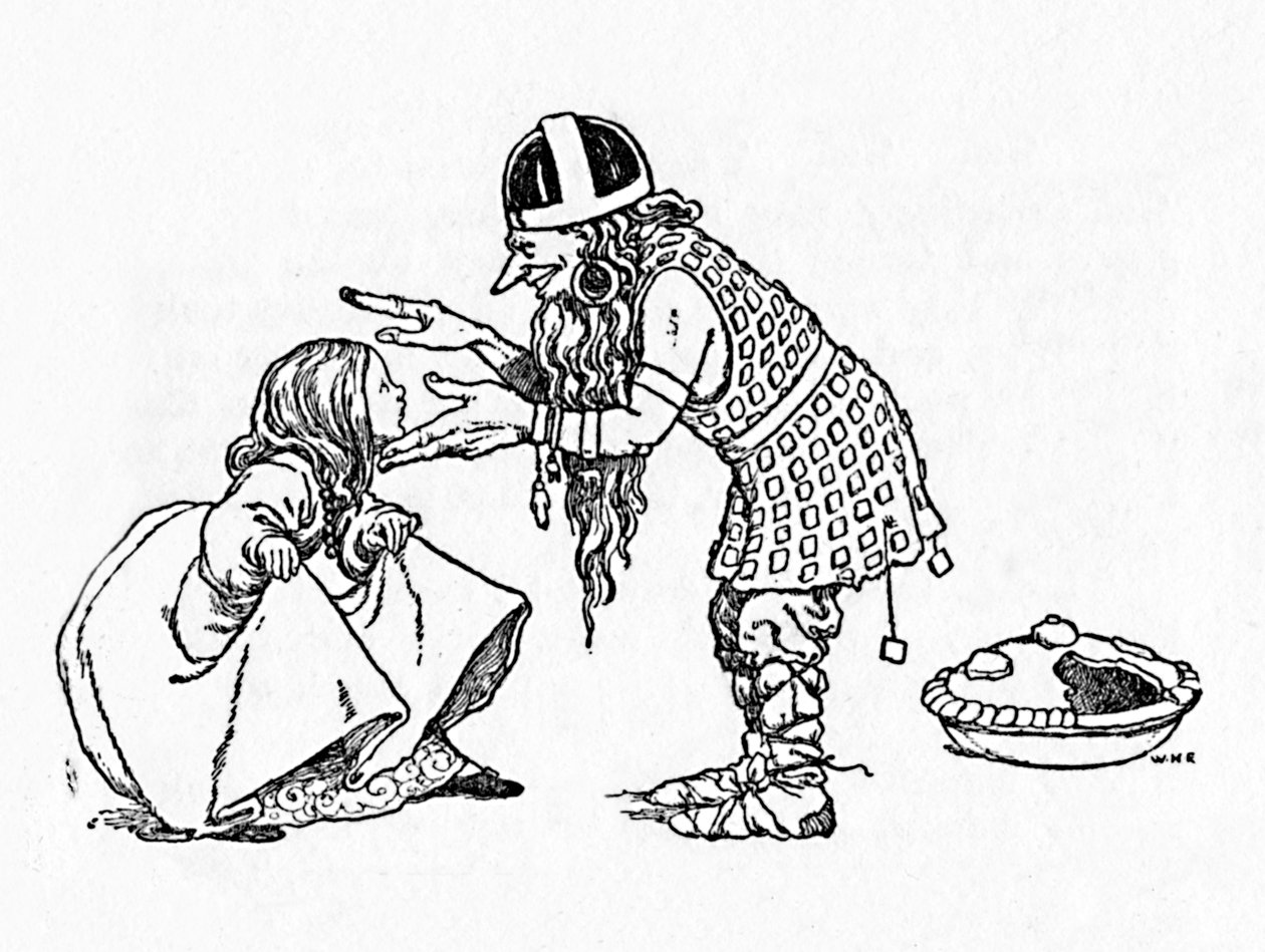Będę miał cię za żonę, ok. 1930 r. autorstwa William Heath Robinson