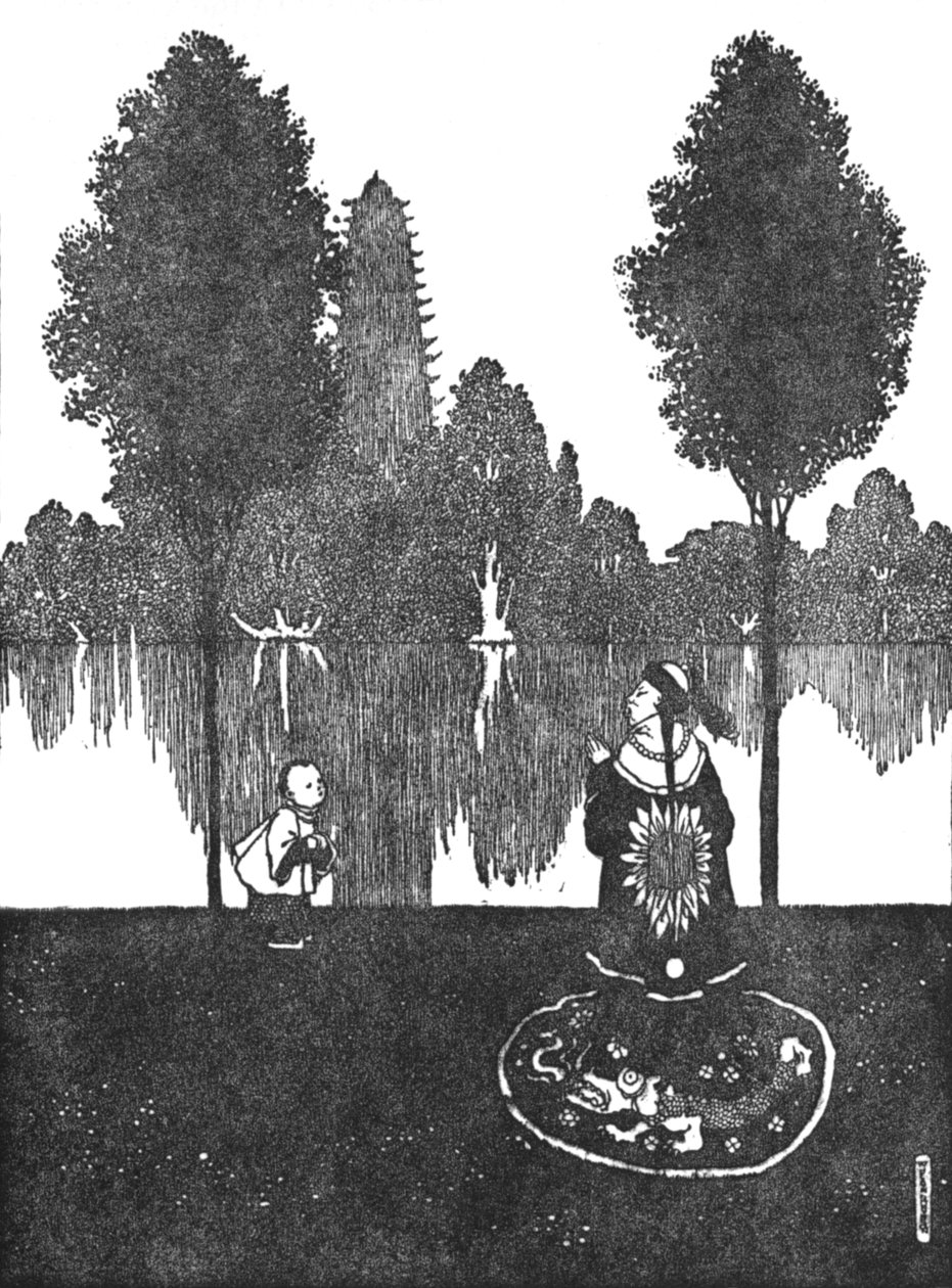 Wielbili Miasto, Pałac i Ogród, ok. 1930 autorstwa William Heath Robinson