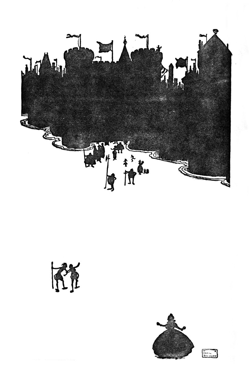 Pojawili się dwaj łotrzykowie nazywający siebie tkaczami, ok. 1930 r autorstwa William Heath Robinson
