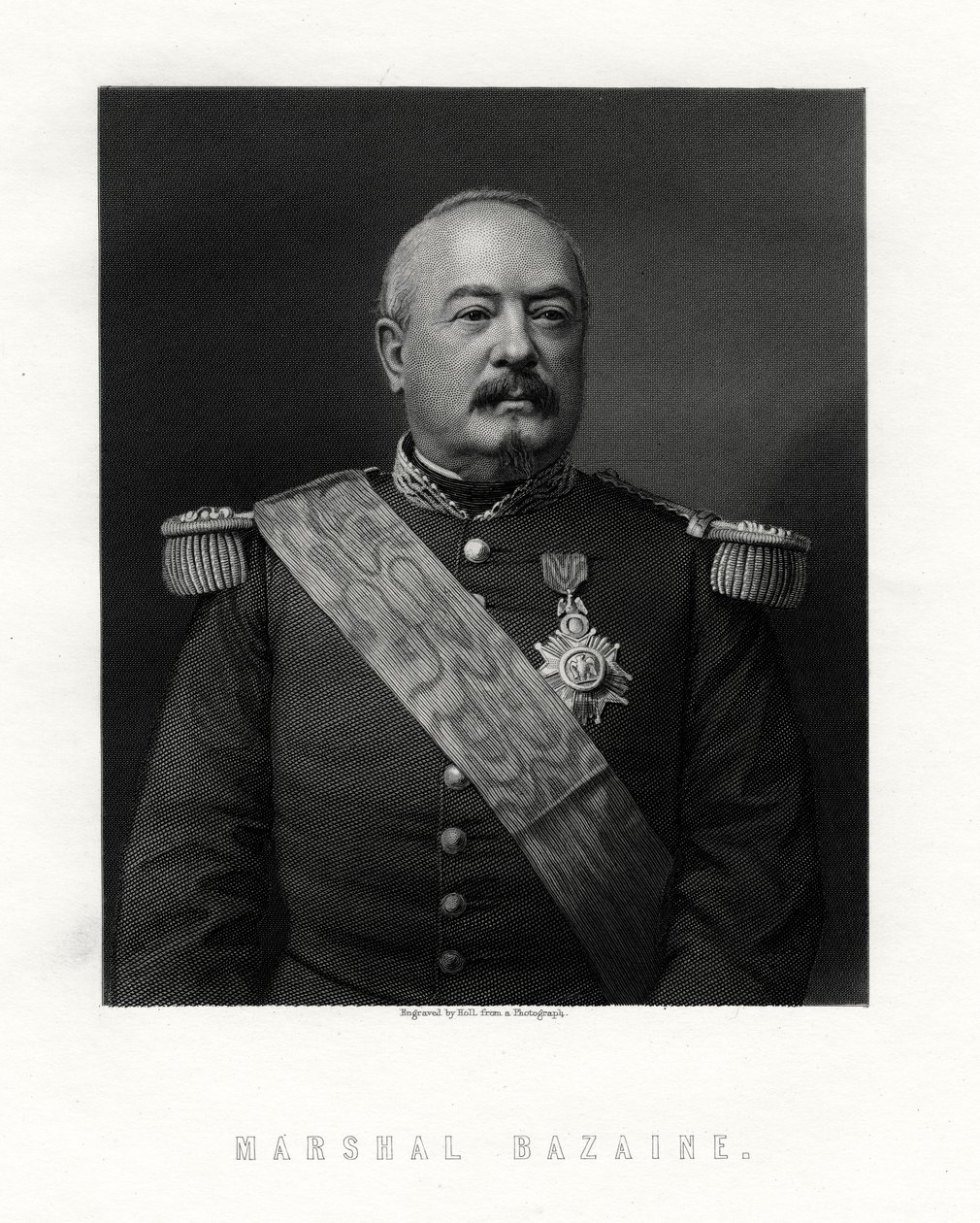 Achille Francois Bazaine, marszałek Francji, XIX wiek. autorstwa W. Holl