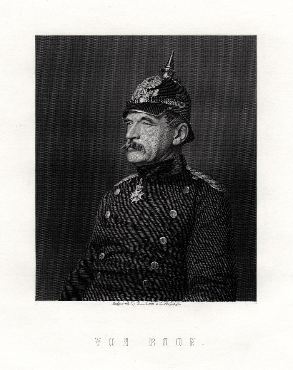 Albrecht Theodor Graf Emil von Roon, pruski żołnierz i polityk, XIX wiek. autorstwa W. Holl