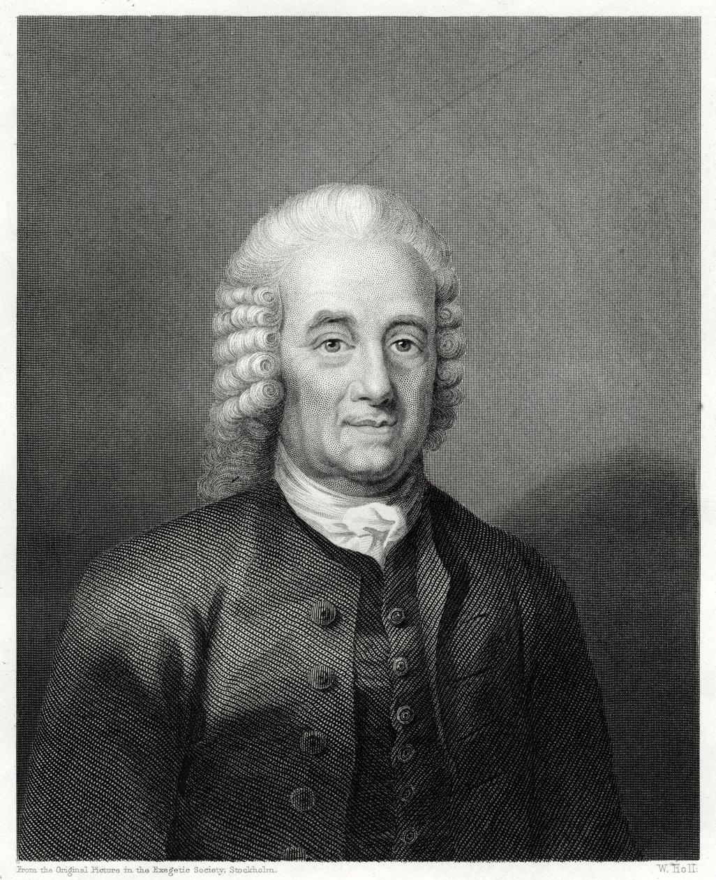 Emanuel Swedenborg, szwedzki filozof, mistyk i kosmolog, 1884 autorstwa W. Holl