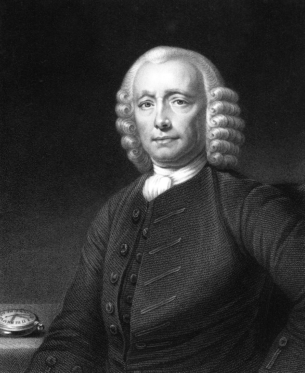 John Harrison, angielski zegarmistrz, 1768. autorstwa W. Holl