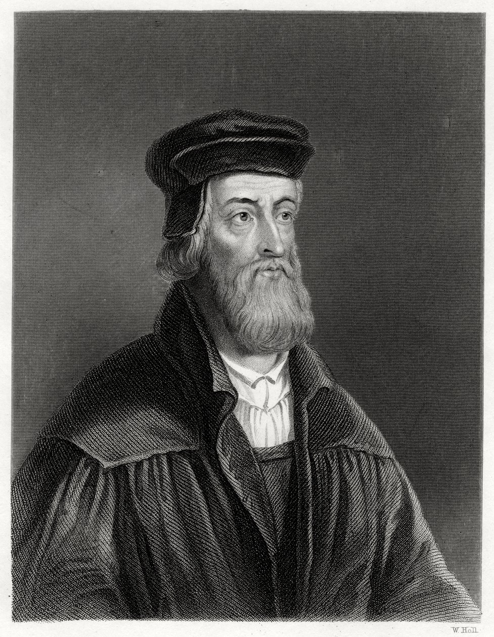 John Wycliffe, teolog angielski, XIX w. autorstwa W. Holl