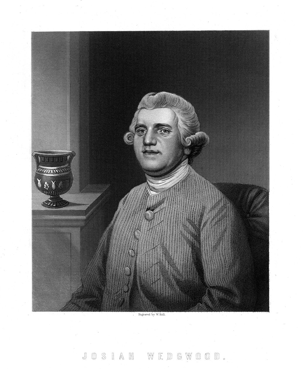 Josiah Wedgwood, angielski przemysłowiec i garncarz autorstwa W. Holl