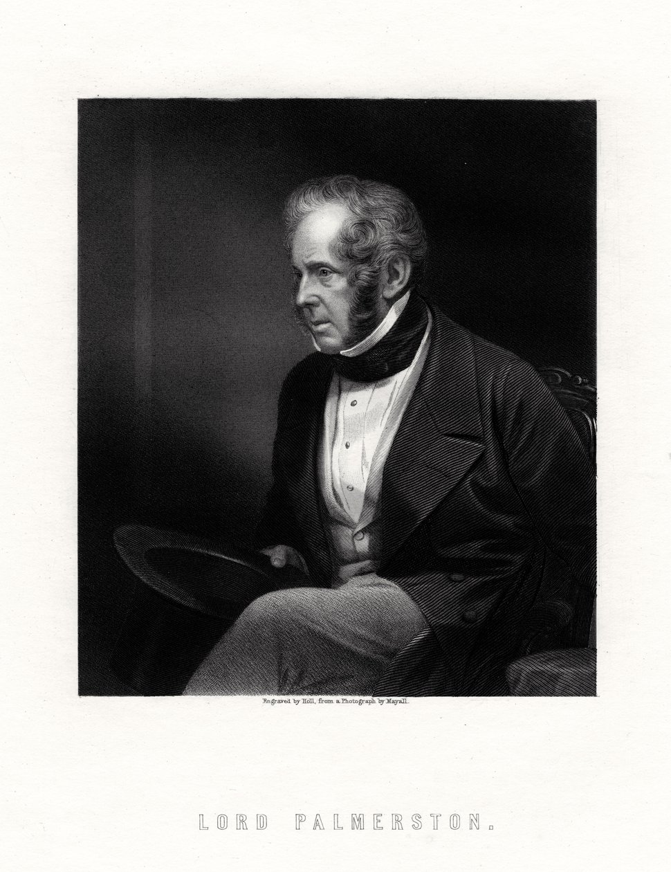 Lord Palmerston, brytyjski premier, XIX wiek. autorstwa W. Holl
