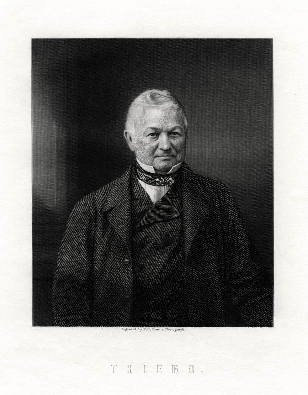 Louis Adolphe Thiers, francuski mąż stanu i historyk, XIX wiek. autorstwa W. Holl
