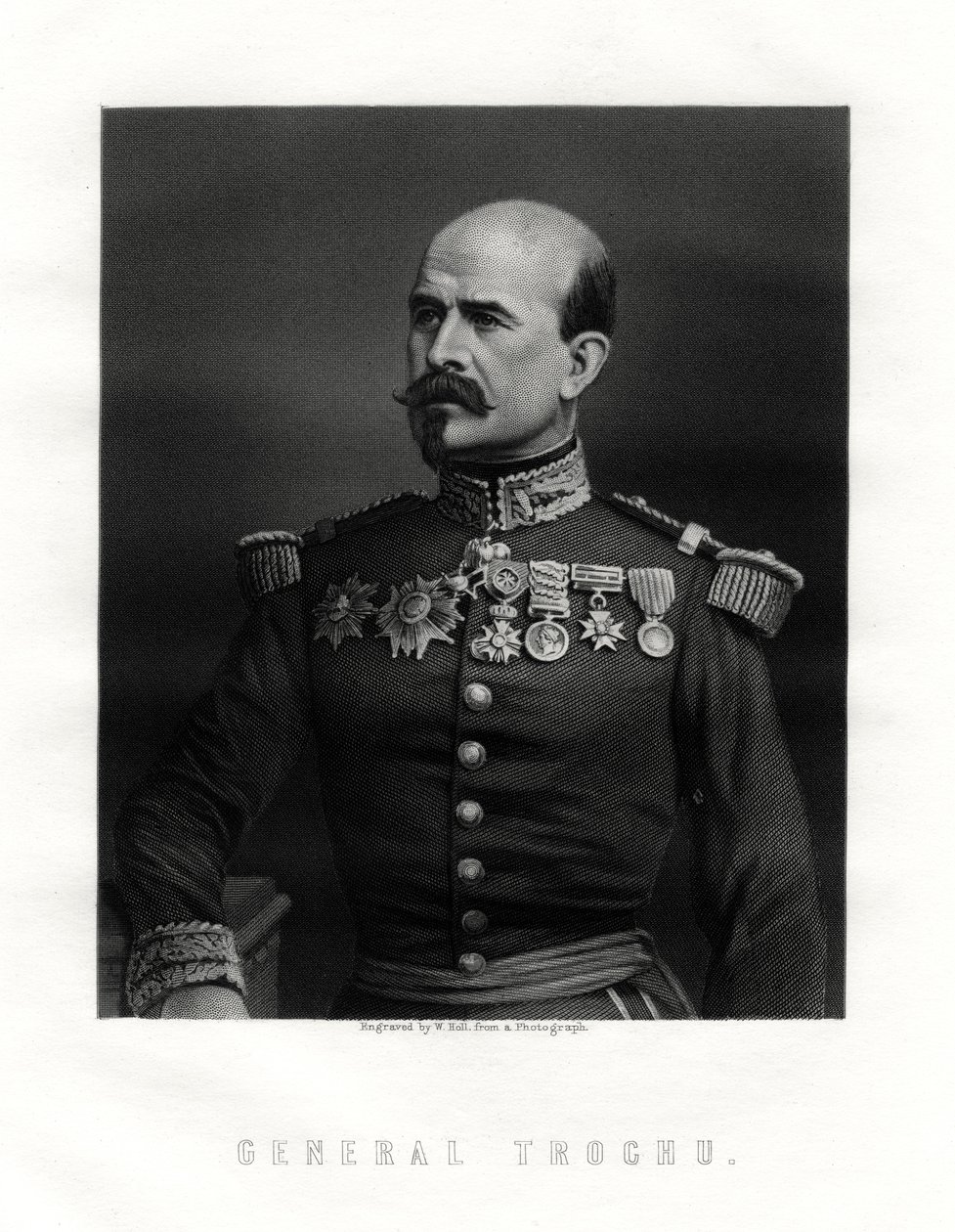 Louis Jules Trochu, francuski dowódca wojskowy i polityk, XIX w. autorstwa W. Holl