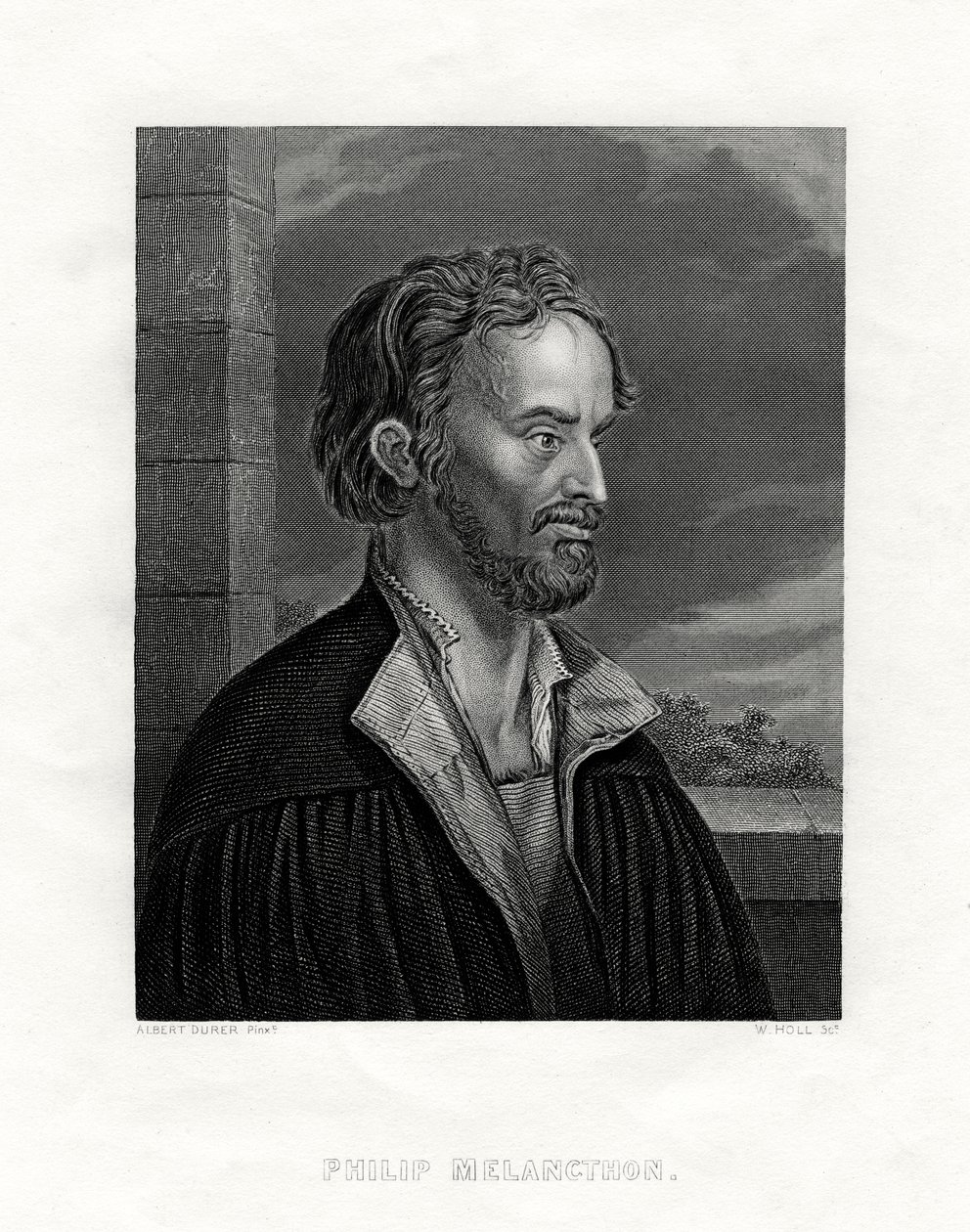 Philipp Melanchthon Niemiecki teolog i pisarz reformacji protestanckiej, XIX wiek. autorstwa W. Holl