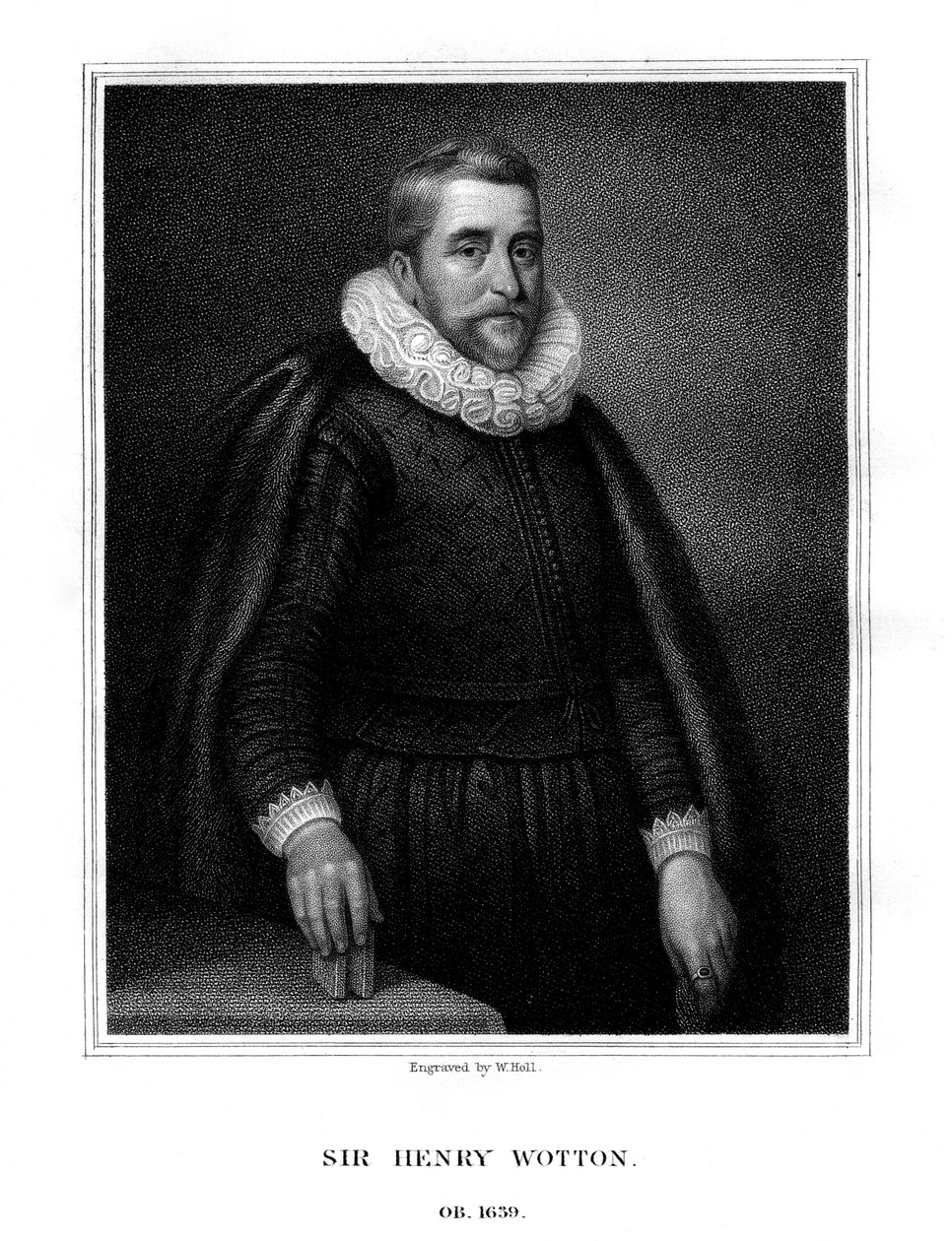 Sir Henry Wotton, angielski pisarz i dyplomata, 1824. autorstwa W. Holl